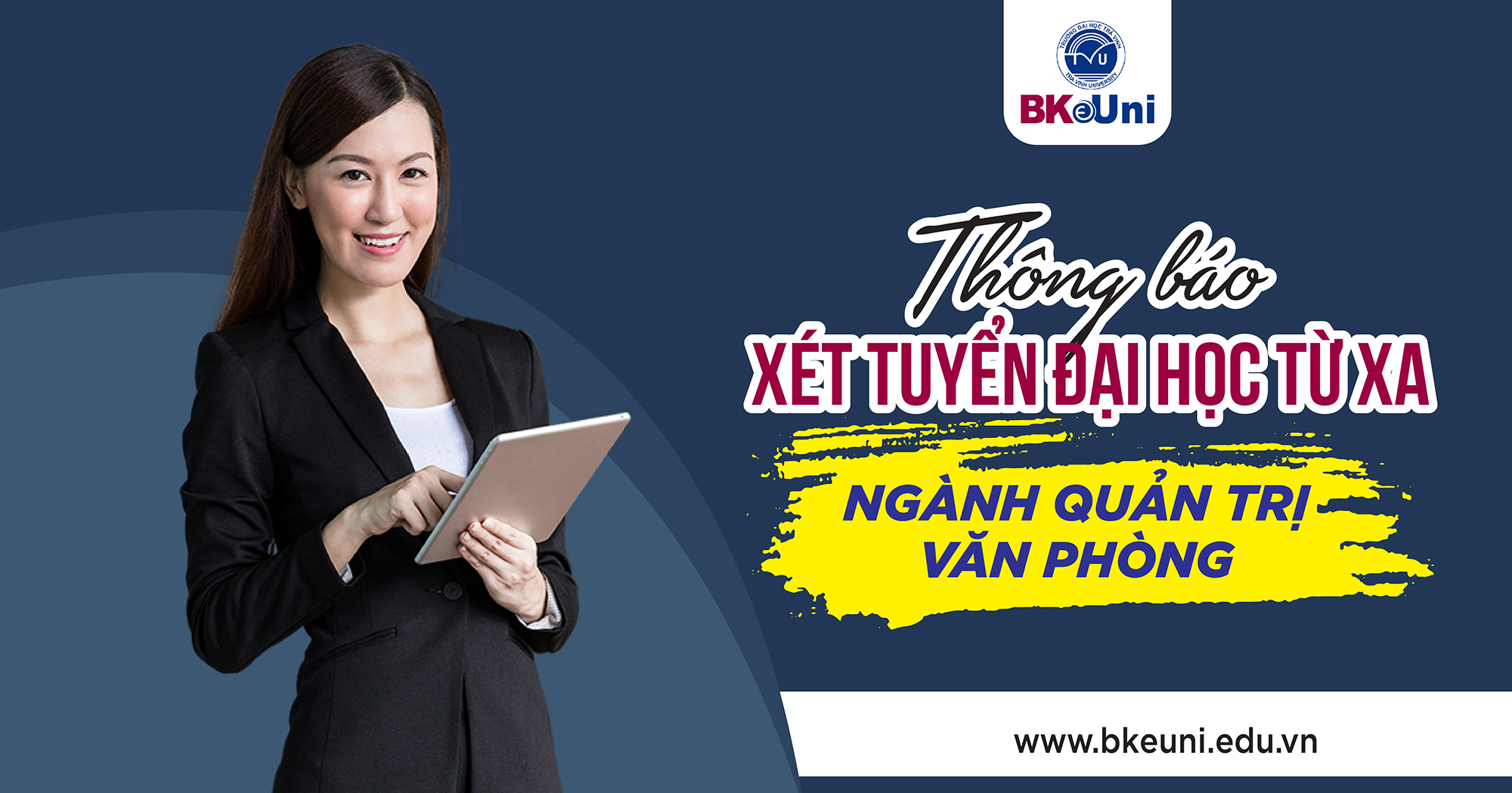 Thông báo xét tuyển Đại học từ xa ngành Quản trị văn phòng